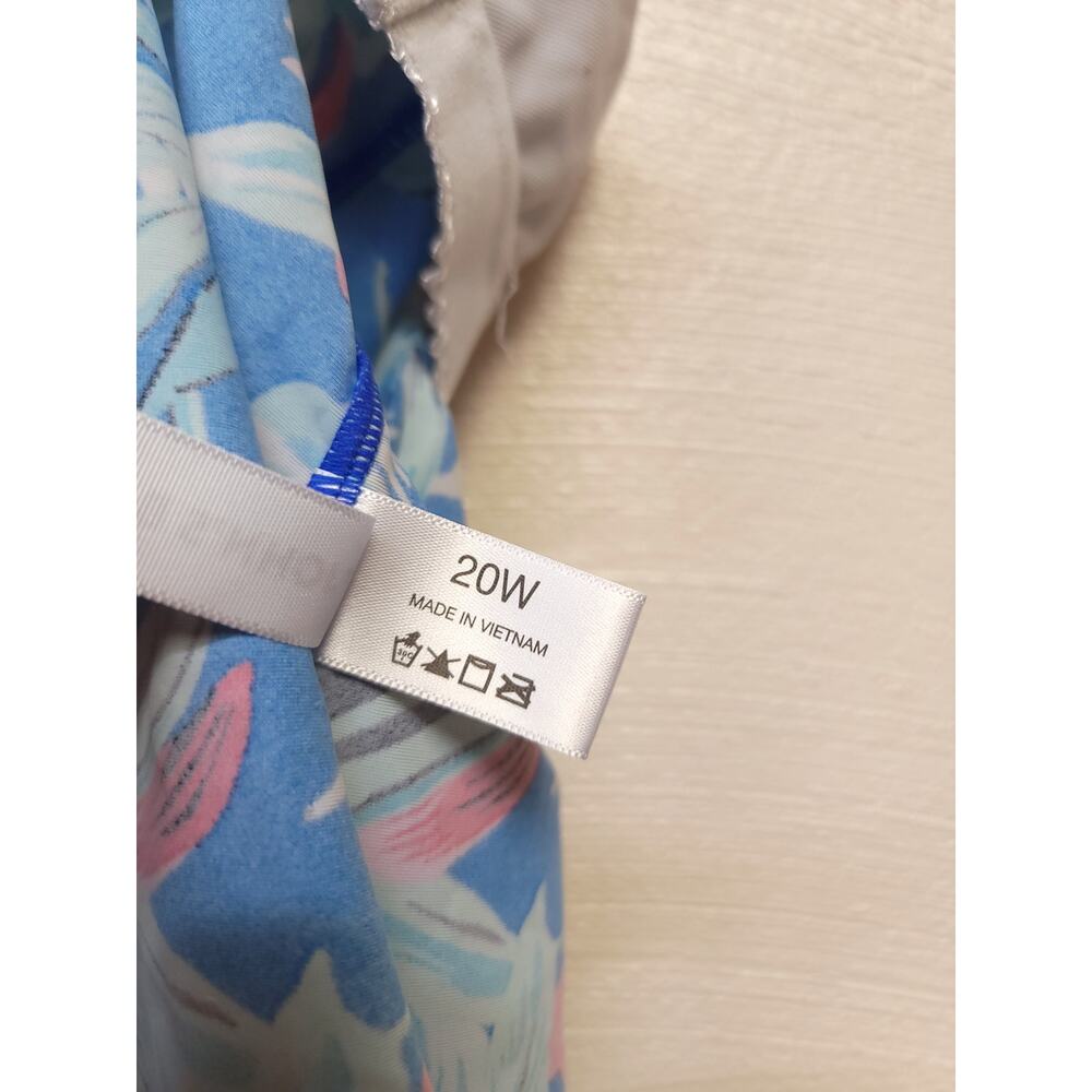 St Johns Bay Tankini Size 20 W Swim Shirt Womens Floral Summer Swimming Tank Top - Picture 7 of 10